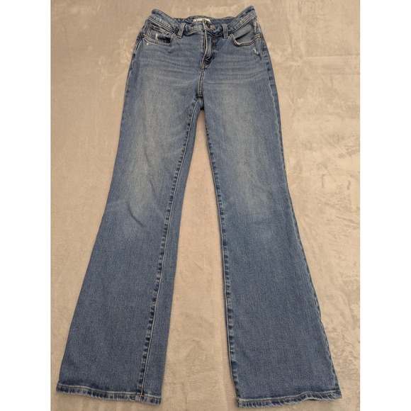 Carve Designs Denim - Carve Designs Bootcut Jeans Womens 2 Blue Medium Wash Organic Distressed Denim
